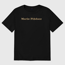 Футболка оверсайз мужская Mario Pisdace, цвет: черный
