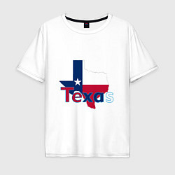 Футболка оверсайз мужская Texas, цвет: белый
