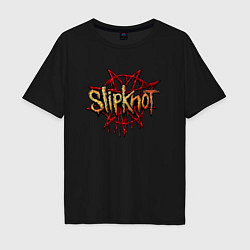 Футболка оверсайз мужская Slipknot original, цвет: черный