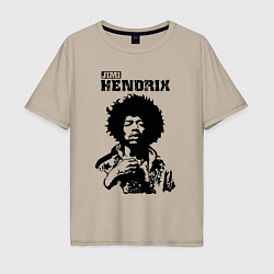 Футболка оверсайз мужская Johnny Allen Hendrix, цвет: миндальный