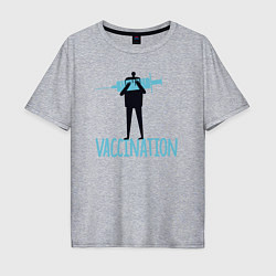 Мужская футболка оверсайз Вакцинация