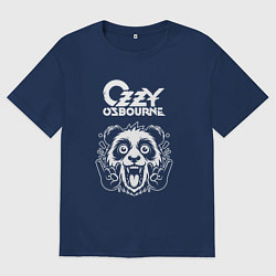 Мужская футболка оверсайз Ozzy Osbourne rock panda