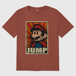 Мужская футболка оверсайз Jump Mario