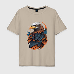 Мужская футболка оверсайз Белоголовый орлан