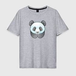 Мужская футболка оверсайз Маленькая забавная панда