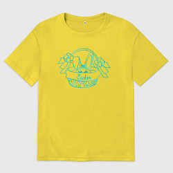 Мужская футболка оверсайз Пасхальный кролик - принцесса