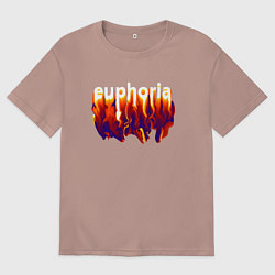 Мужская футболка оверсайз Эйфория стиль