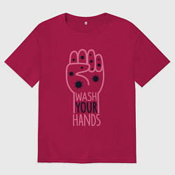 Мужская футболка оверсайз Мой руки