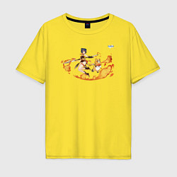 Футболка оверсайз мужская Мао Сян Лин из Геншин Импакт, цвет: желтый