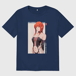 Мужская футболка оверсайз Макима в корсете