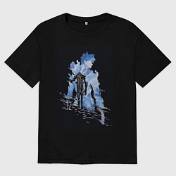 Мужская футболка оверсайз Поднятие уровня в одиночку охотник Джин Ву