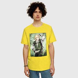 Футболка оверсайз мужская Кавех Геншин, цвет: желтый — фото 2