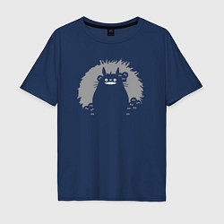 Мужская футболка оверсайз Smiling Totoro