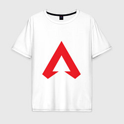 Футболка оверсайз мужская Logo apex legends, цвет: белый