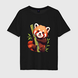 Мужская футболка оверсайз The Red Panda