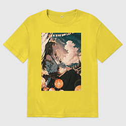 Мужская футболка оверсайз Волчица и пряности Холо