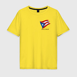 Футболка оверсайз мужская Im Cuban - motto, цвет: желтый