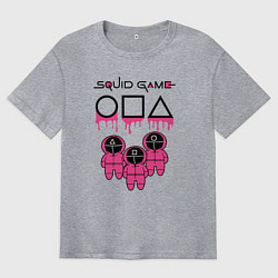 Мужская футболка оверсайз Squid game