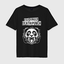 Мужская футболка оверсайз Five Finger Death Punch rock panda