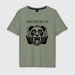 Мужская футболка оверсайз Architects - rock panda