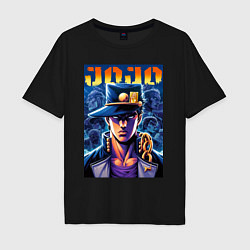 Мужская футболка оверсайз Jojo - Jotaro Kujo ai art