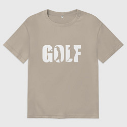 Мужская футболка оверсайз Гольф арт