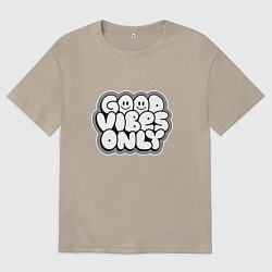 Мужская футболка оверсайз Goof vibes black