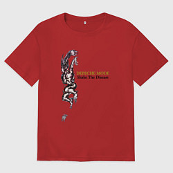 Мужская футболка оверсайз Depeche Mode - Shake the disease single