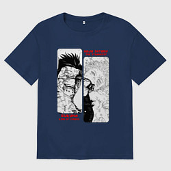 Мужская футболка оверсайз Сукуна и Годжо - Магическая битва