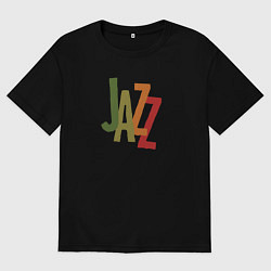 Мужская футболка оверсайз Jazz retro in color