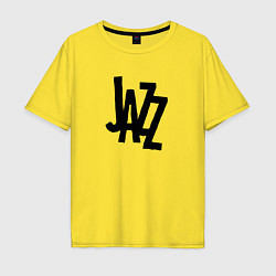Мужская футболка оверсайз Jazz retro in black