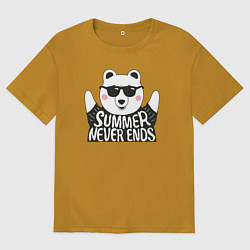 Мужская футболка оверсайз Лето никогда не заканчивается