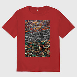 Мужская футболка оверсайз Белебердище - несуществующие слова: ai art