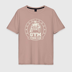 Мужская футболка оверсайз Gym fitness club