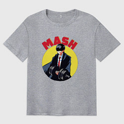 Мужская футболка оверсайз Мэш Бёрндэд