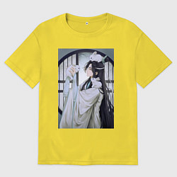 Футболка оверсайз мужская Ванцзи Лань кролики, цвет: желтый