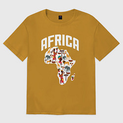 Мужская футболка оверсайз African mood