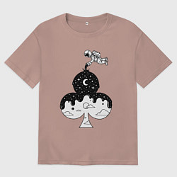 Мужская футболка оверсайз Космическая масть