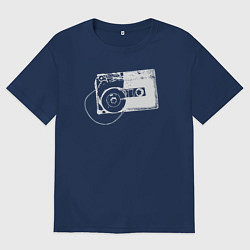 Мужская футболка оверсайз Кассета и плёнка