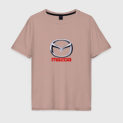 Мужская футболка оверсайз Mazda logo