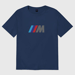 Футболка оверсайз мужская BMW logo sport, цвет: тёмно-синий