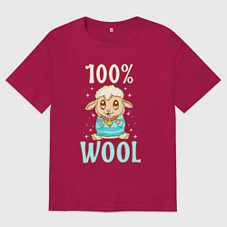 Мужская футболка оверсайз Стопроцентная шерсть