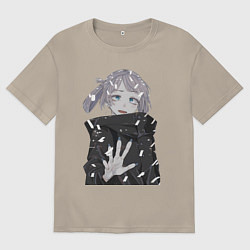 Футболка оверсайз мужская Надзуна Нанакуса, цвет: миндальный