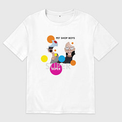 Мужская футболка оверсайз Pet Shop Boys - Super