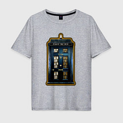 Футболка оверсайз мужская Tardis Sherlock, цвет: меланж