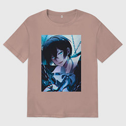 Футболка оверсайз мужская Ванитас мемуар, цвет: пыльно-розовый