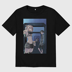 Мужская футболка оверсайз Песнь ночных сов Ко Ямори