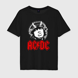 Мужская футболка оверсайз ACDC Angus Young rock