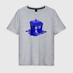 Мужская футболка оверсайз Tardis ink