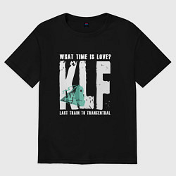 Футболка оверсайз мужская Klf - What time is love, цвет: черный
